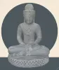  Product image 1 of the product “Sitting Buddha, Khmer Style, 71cm Height, Riverstone ”